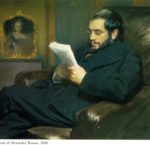 Leon Bakst. Portrait of Alexander Benois. 1898. Watercolor and pastel on paper mounted on cardboard, Russian Museum, St. Petersburg