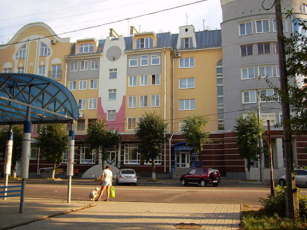 New residential building in the city center