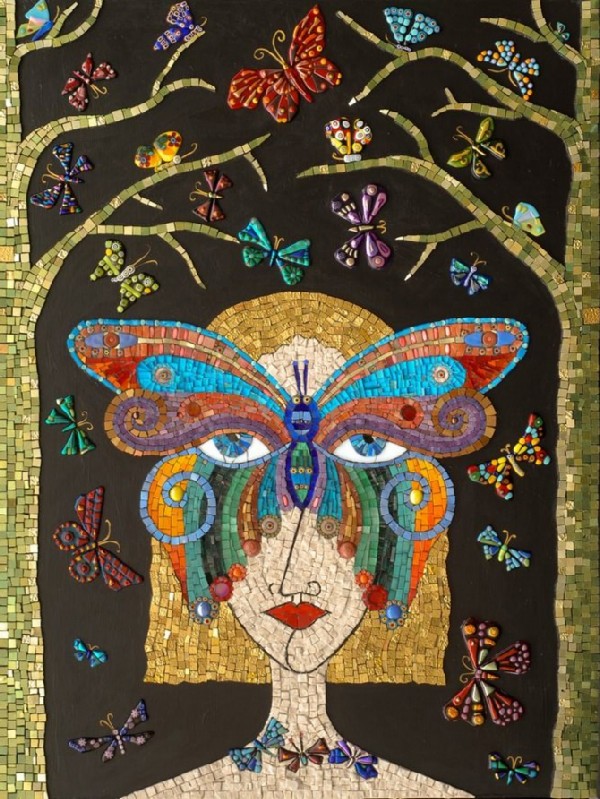 Camouflage. Mosaic art by Russian artist Irina Charny