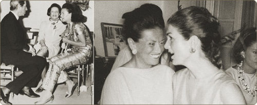 Irene Galitzine and Jacqueline Kennedy 500x206