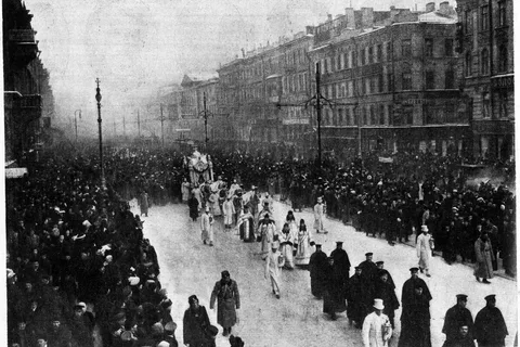 It seemed that all Petersburg saw off Vyaltseva on her last journey