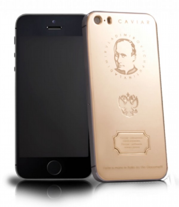 Golden iPhones with Putin