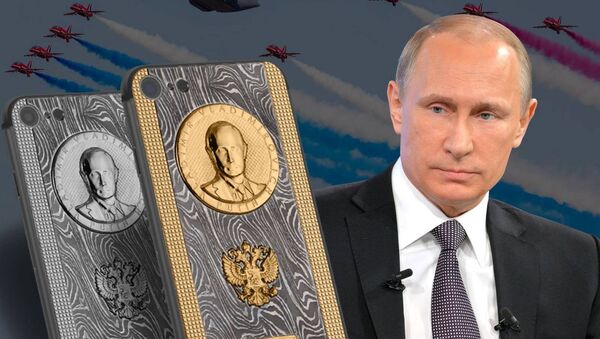 Golden iPhones with Putin2