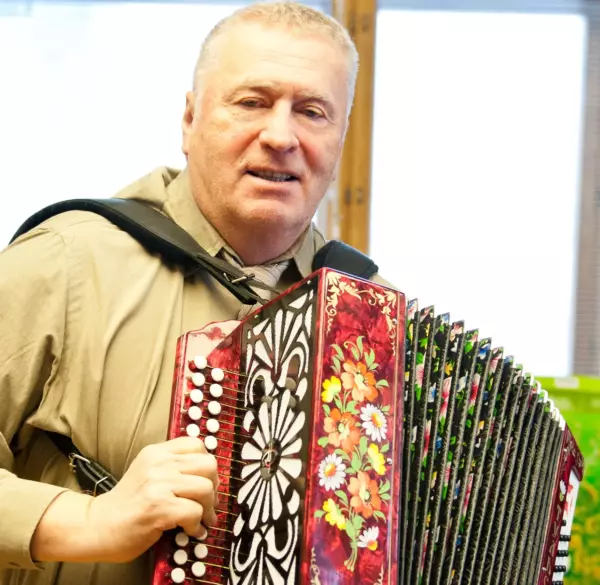 Vladimir Zhirinovsky acts as an entertainer, sings songs and participates in concerts on TV