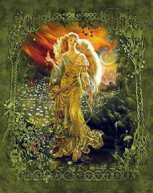 Painting Russian folk tale Fire bird