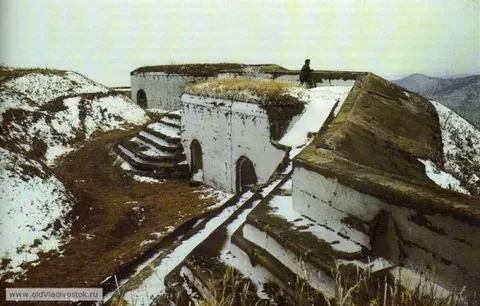 Fort Мм A rifle parapet and exits from the gallery beneath the parapet
