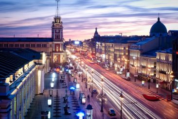 Nevsky Prospekt at night